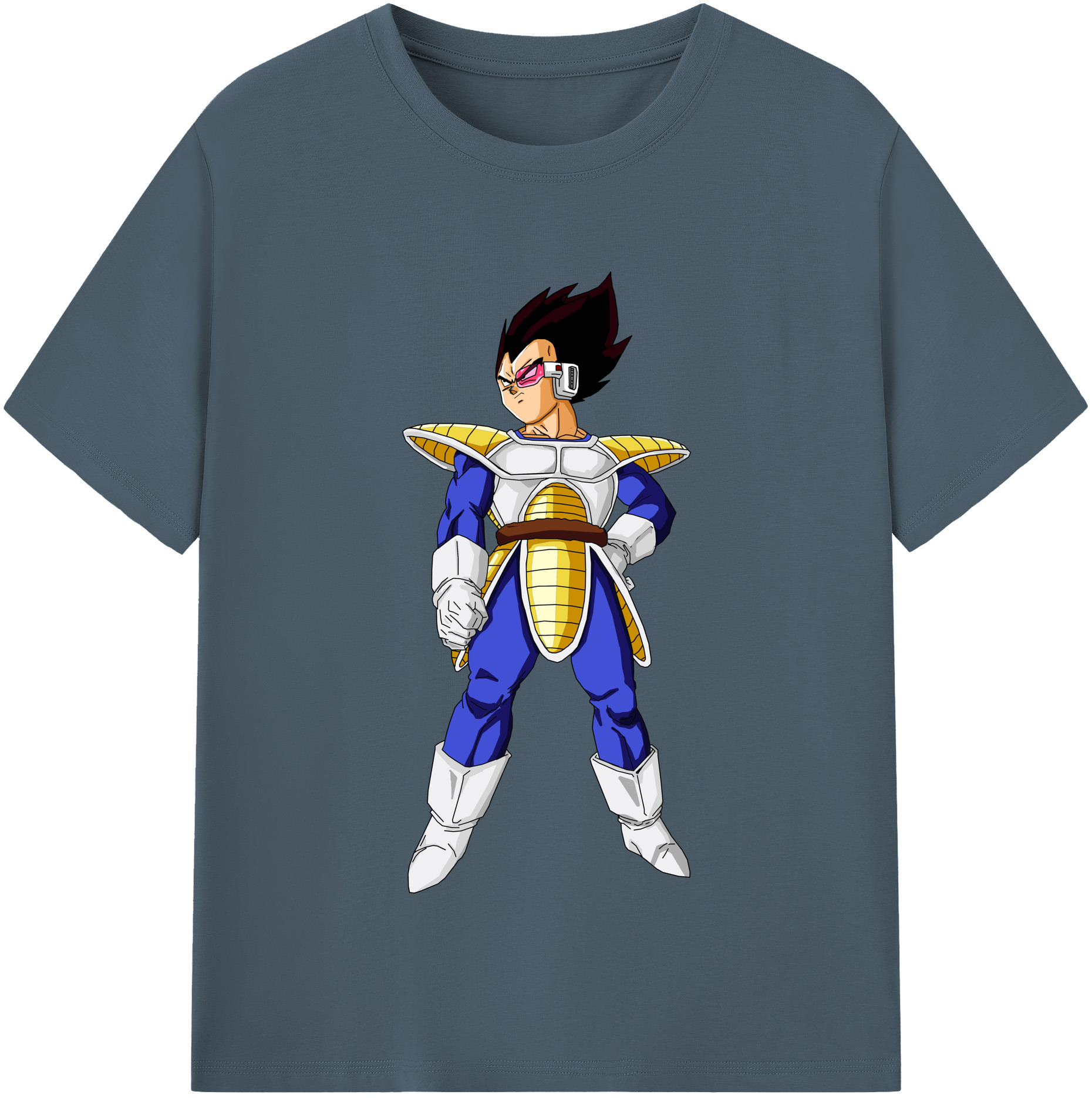 （画像用） ドラゴンボール ベジータ四世（Bejīta Yonsei）DRAGON BALL Vegeta IV 綿100％半袖Tシャツ（フロントプリント）
